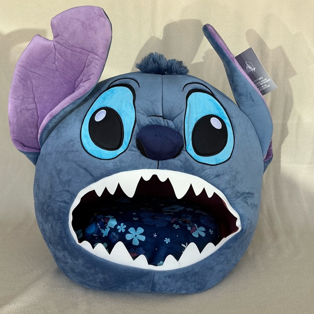 Disney “Stitch” Pod Bed Plush Blue with Purple Ears NWT